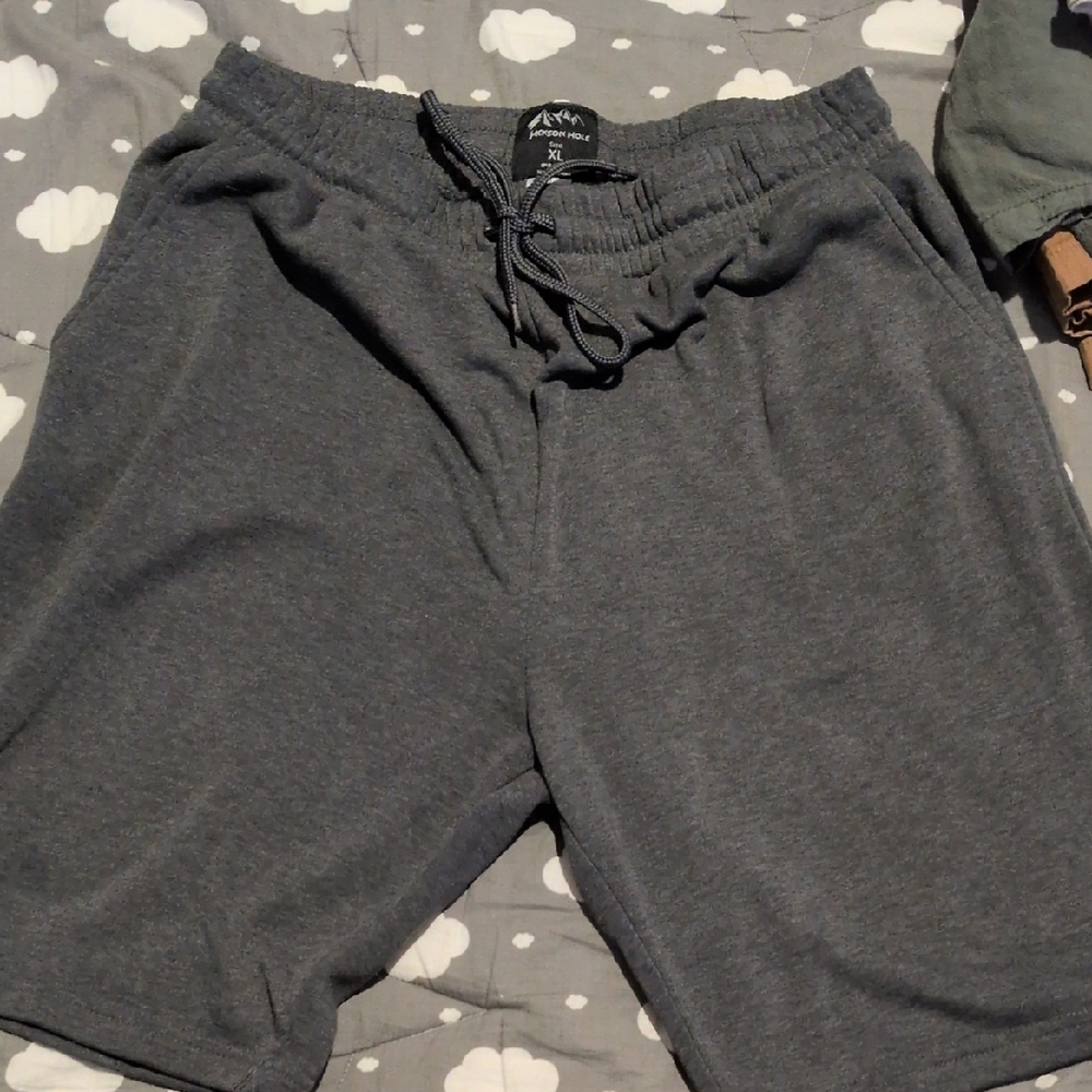 Dark Gray Casual Shorts
